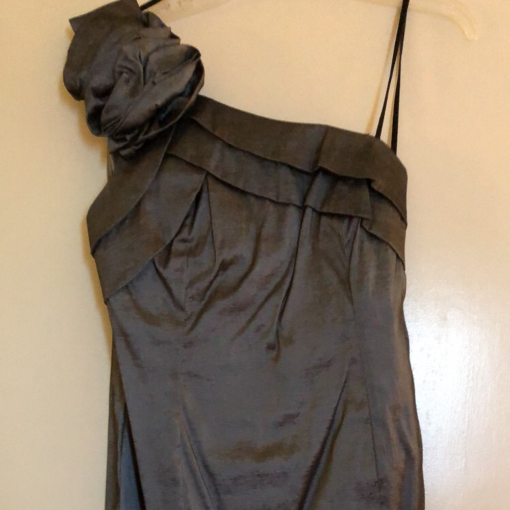 Shiny Gray Party Dress